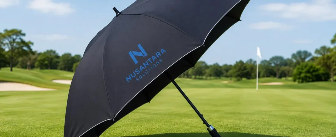 Payung Golf Premium — Custom Logo Perusahaan | Istana Payung