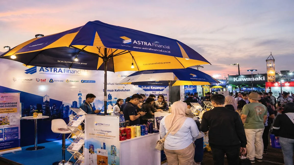 payung custom booth event PRJ JIExpo Kemayoran branding