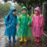 Jas Hujan Anak Model Ponco dan Setelan