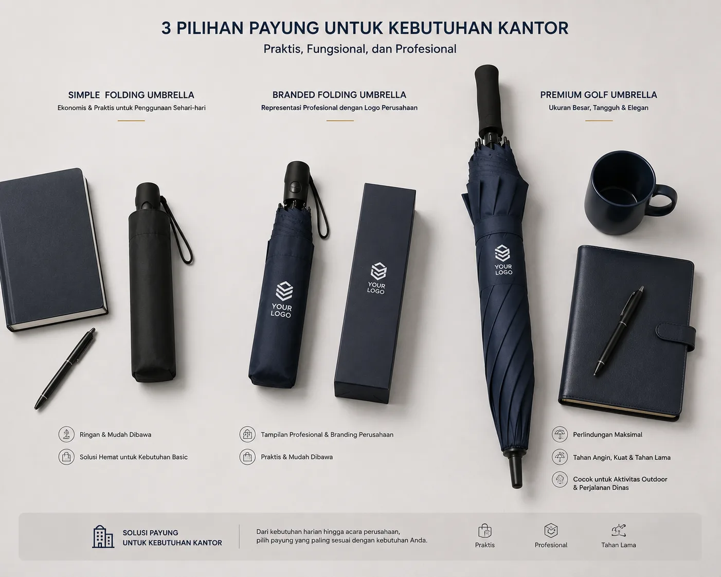 Jenis Payung Kantor Sesuai Kebutuhan