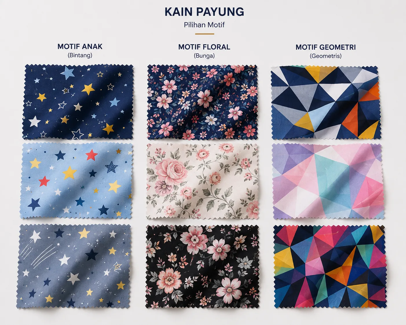 Ragam Corak Payung Motif
