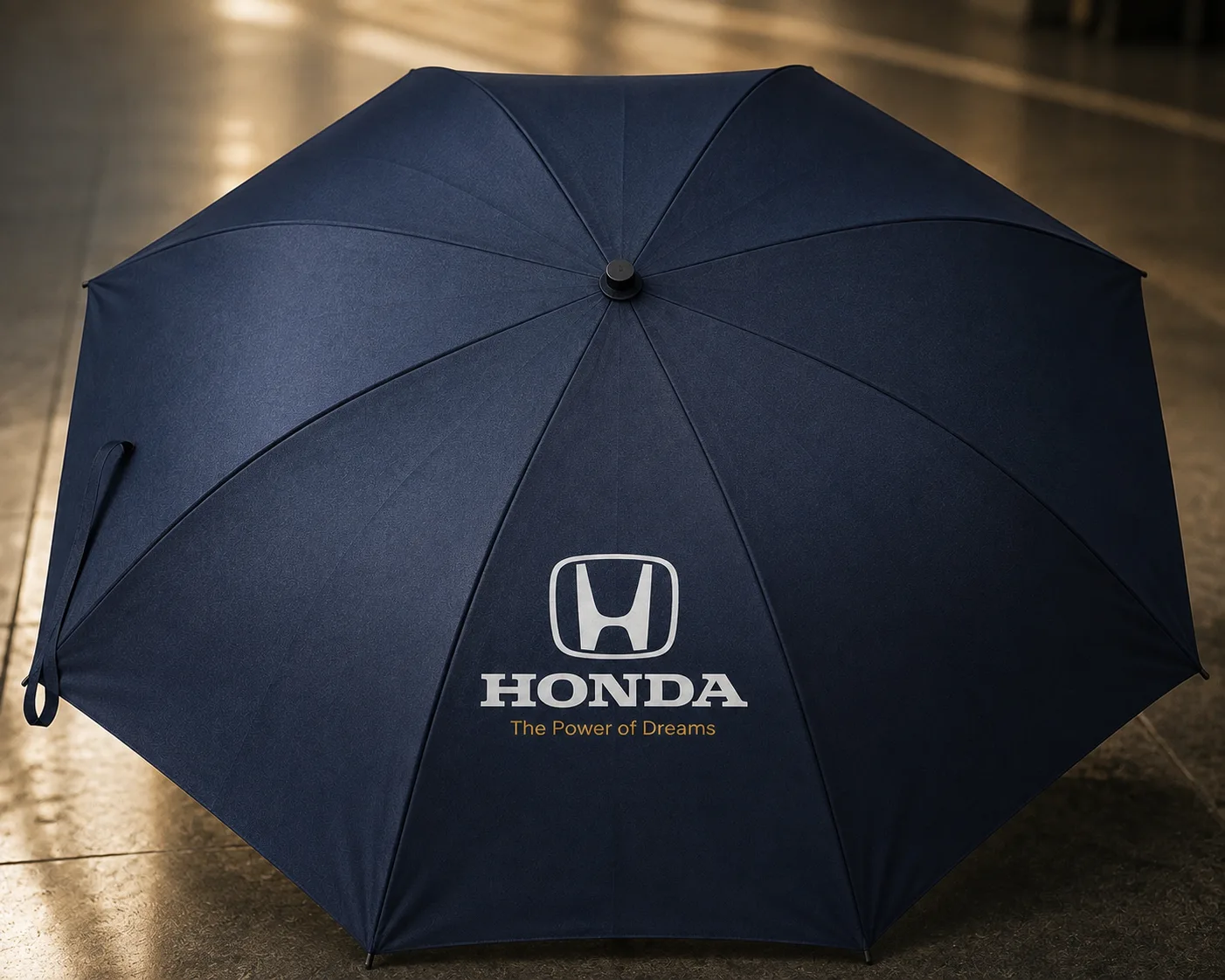 Hasil Sablon Payung Custom Logo