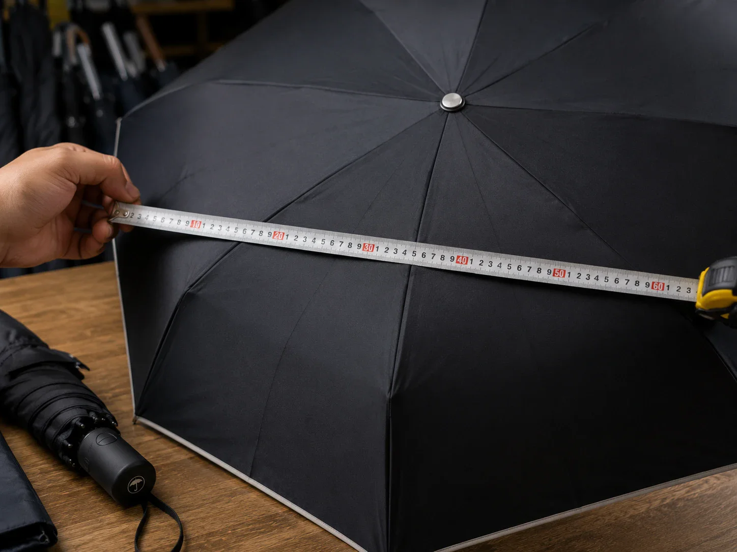 Mengukur Diameter Payung dengan Meteran