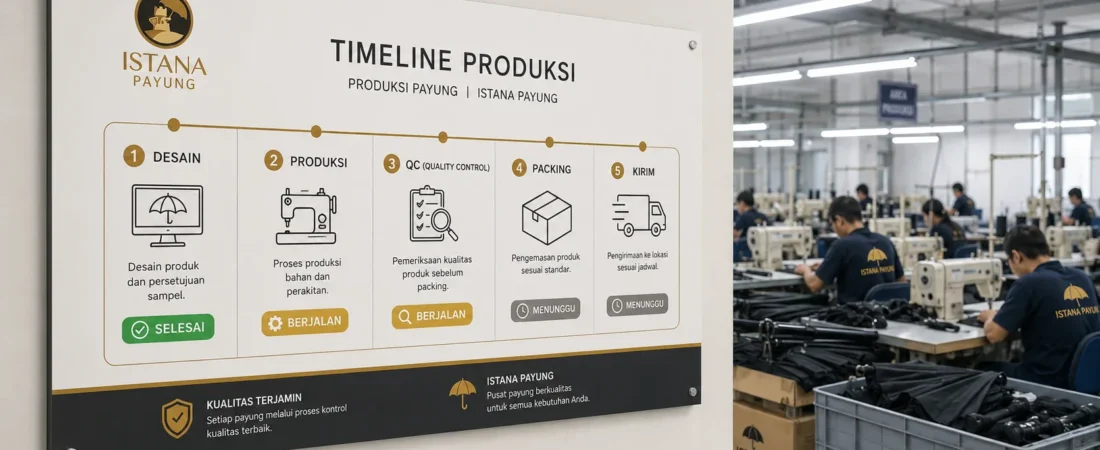 Waktu Produksi Payung Custom: Estimasi Lengkap